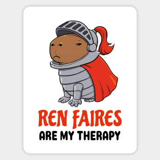 Ren Faires are my therapy Capybara Magnet